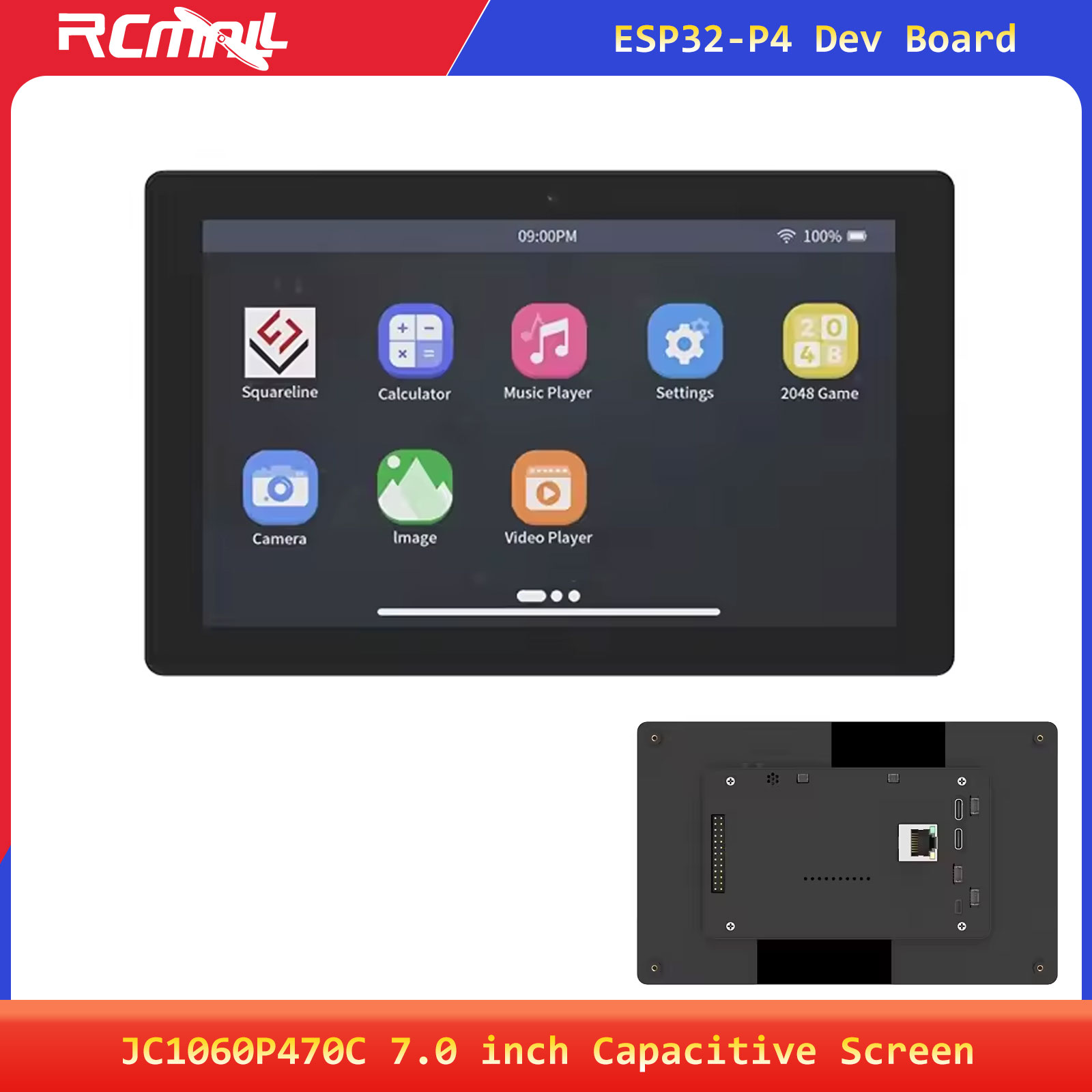 Esp32 Uart Module - لوحة تطوير JC1060P470C بشاشة لمس سعوية