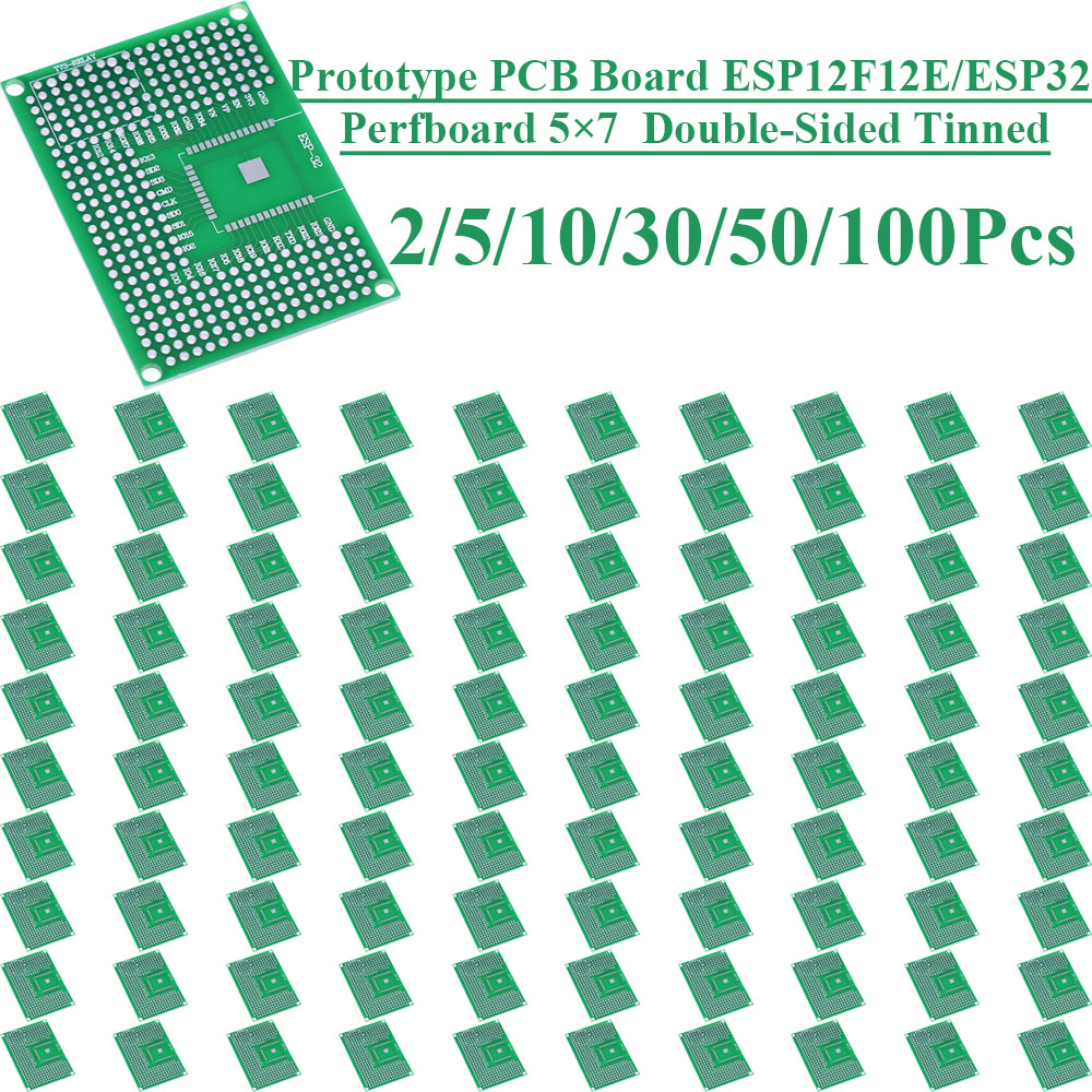 Esp8266 - 2-100 قطعة لوحة تجارب مزدوجة الجوانب