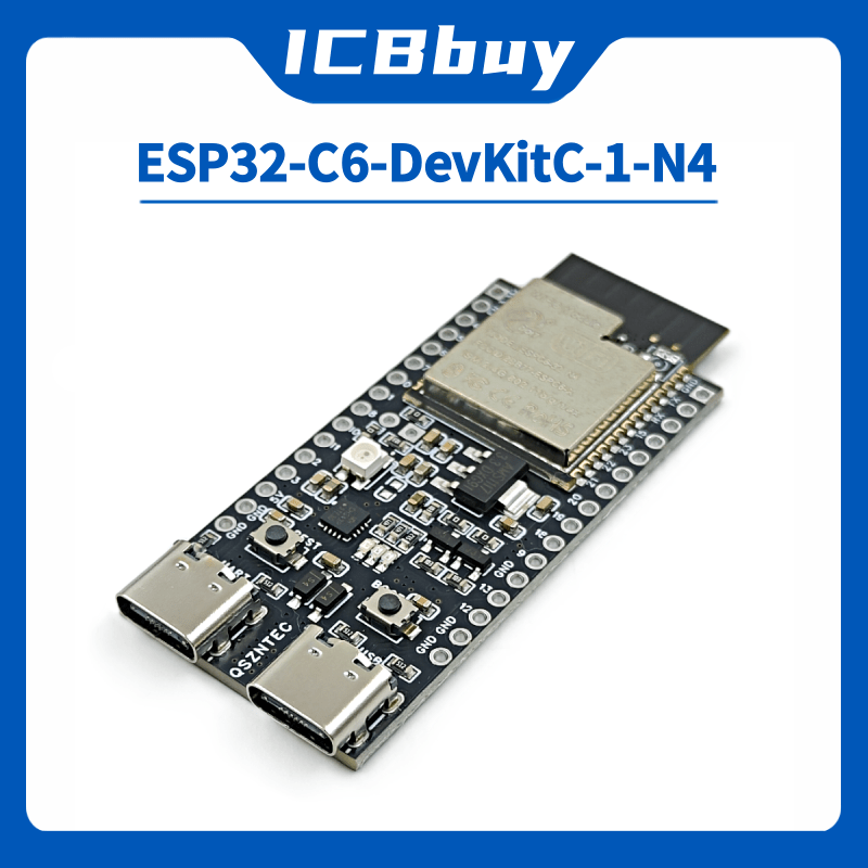 Esp32 Devkit - ESP32-C6-DevKitC-1 ESP32-C6 اللوحة الأساسية WIFI6 BLE