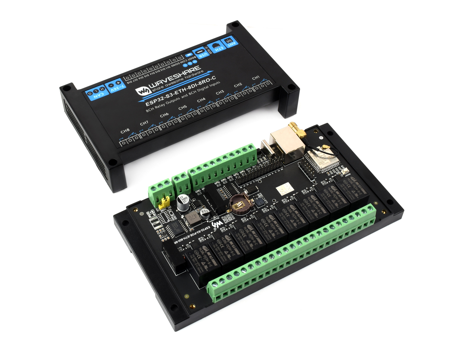 وحدة ترحيل WiFi صناعية ذات 8 ق - مراجعة Esp32 S3 وسعره