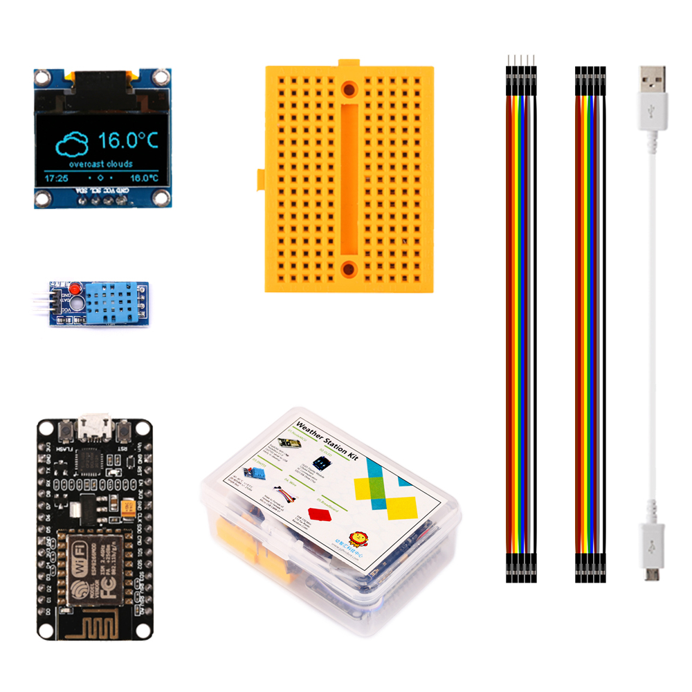 محطة الطقس ESP8266 DIY, مع درج - مراجعة Esp8266 وسعره