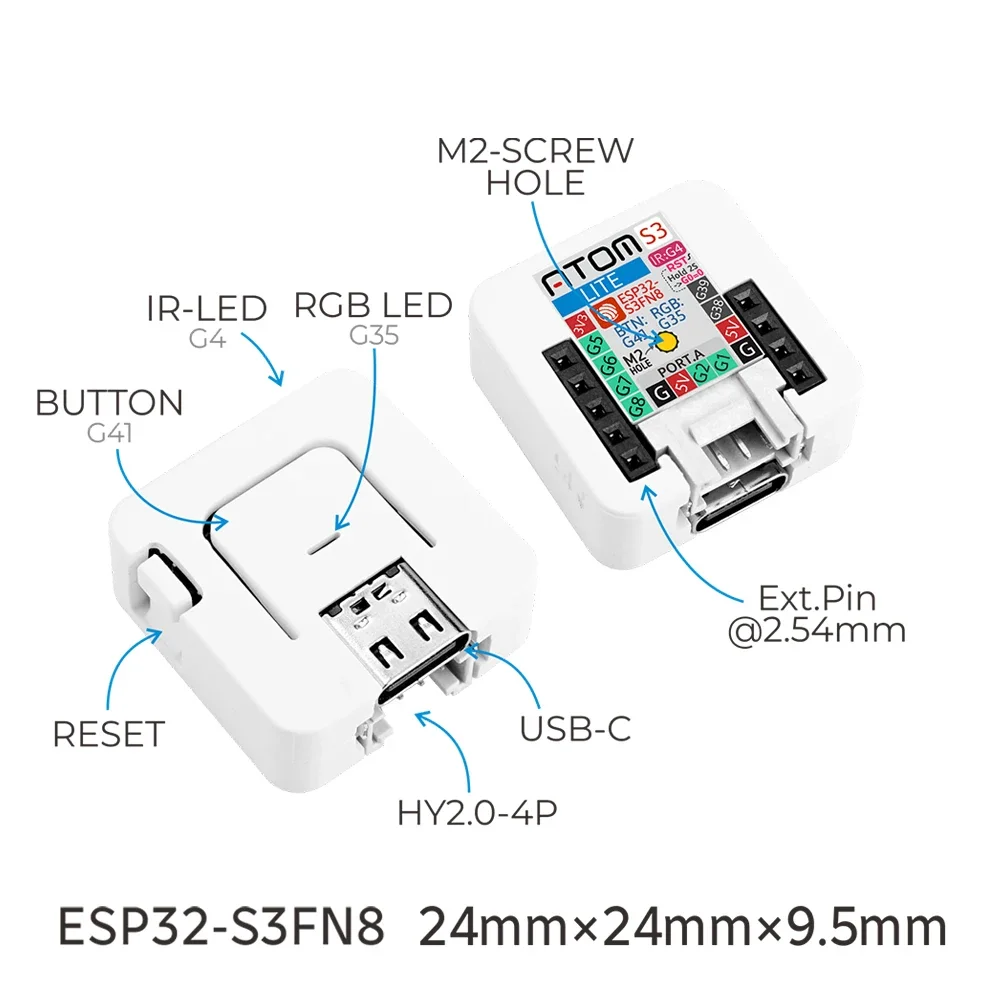 لوحة تطوير M5Stack AtomS3-Lite - مراجعة Espressif Esp32 وسعره