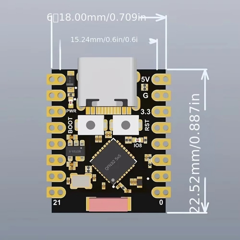 لوحة تطوير ESP32 C3 - وحدة واي - مراجعة Esp32 C3 وسعره