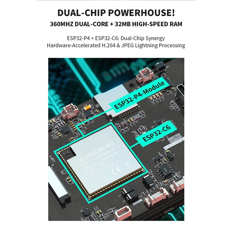 لوحة تطوير B68C ESP32 P4 مع شا - مراجعة Esp32 P4 وسعره